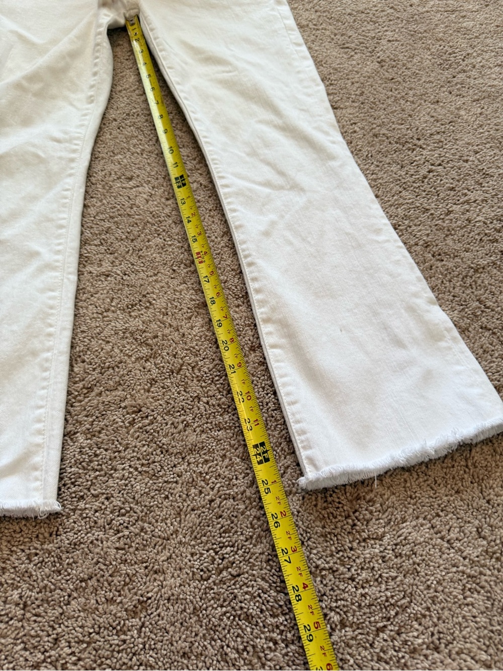 MOTHER White Ankle Crop Jeans - Picture 4 of 12